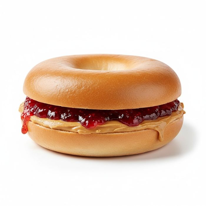 Peanut Jelly Bagel