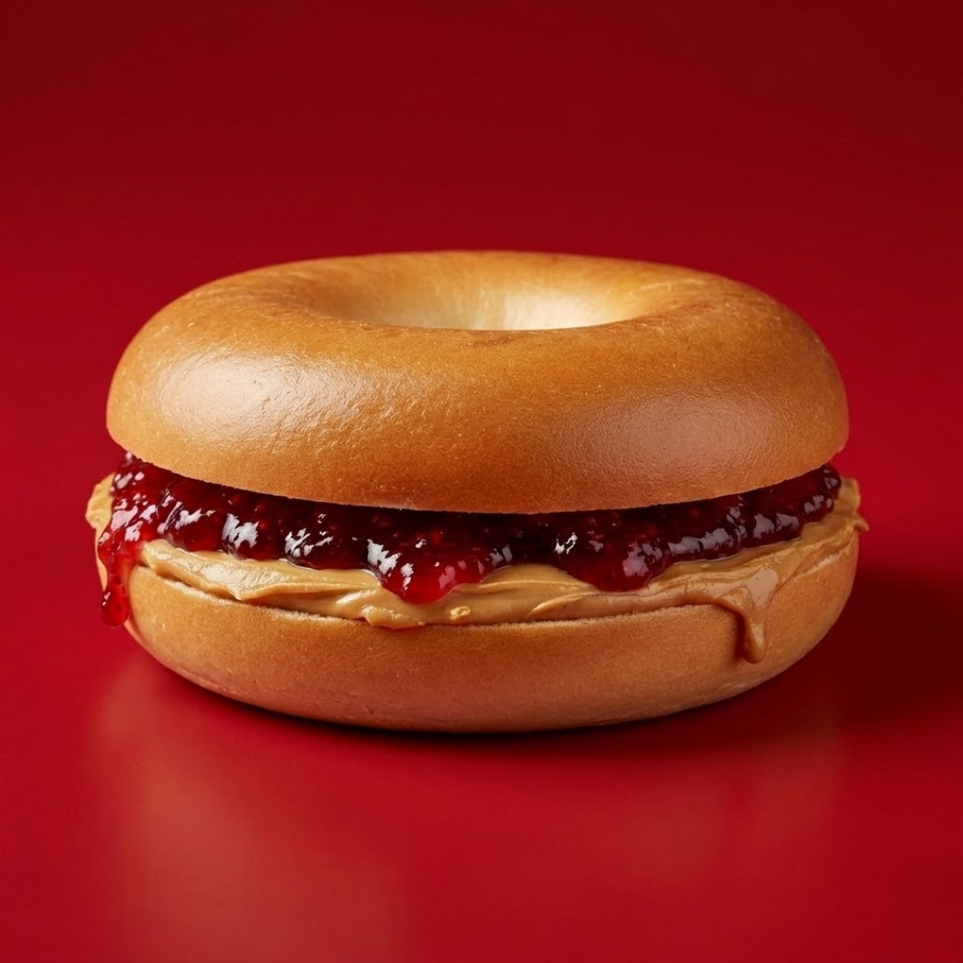 Peanut Jelly Bagel